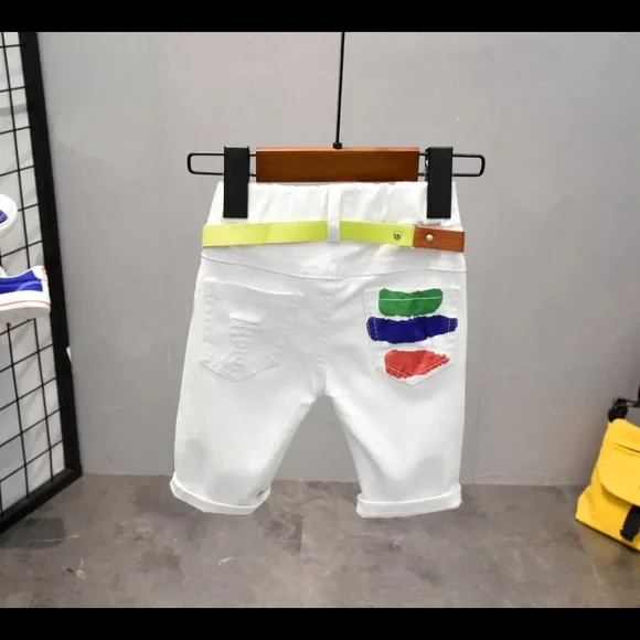 Distressed shorts by Kloset Kamal - Picture 2 of 4